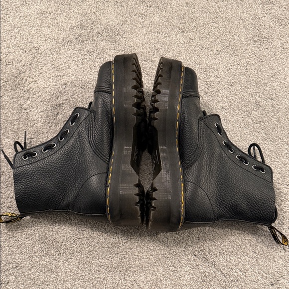 Dr. Martens Black Leather Moto Boots - Picture 4 of 6